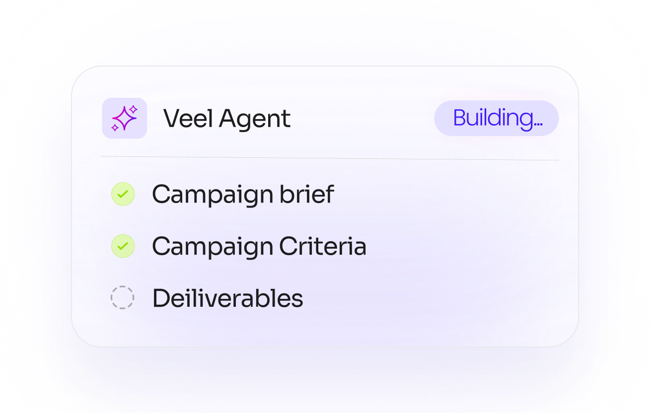 Let Veel Agent Build the Campaign