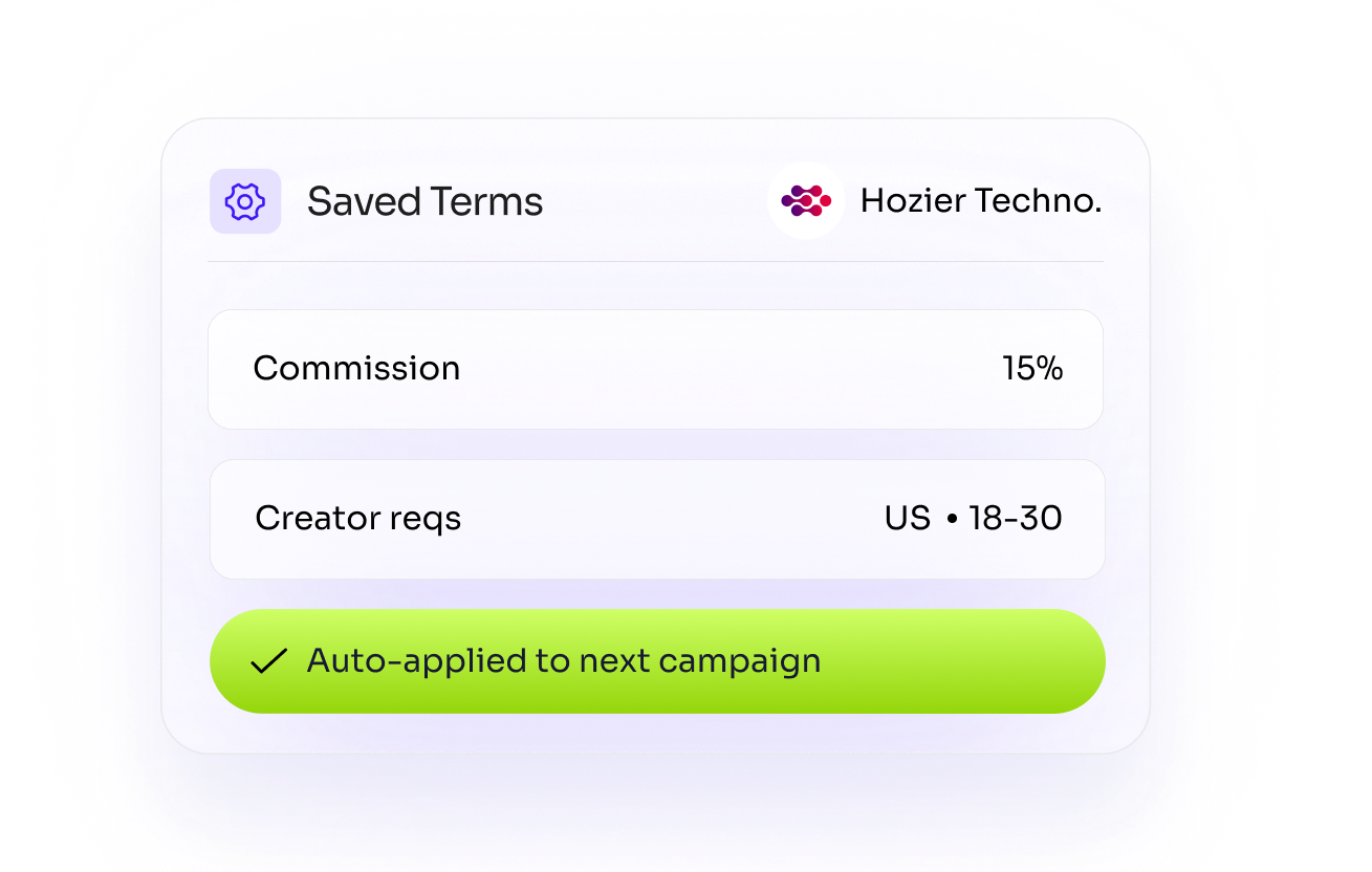 Set Client Terms Once, Keep Them Running